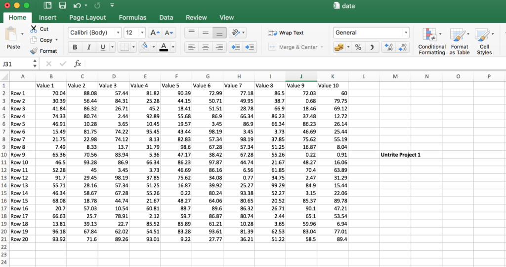 workload analysis spreadsheet